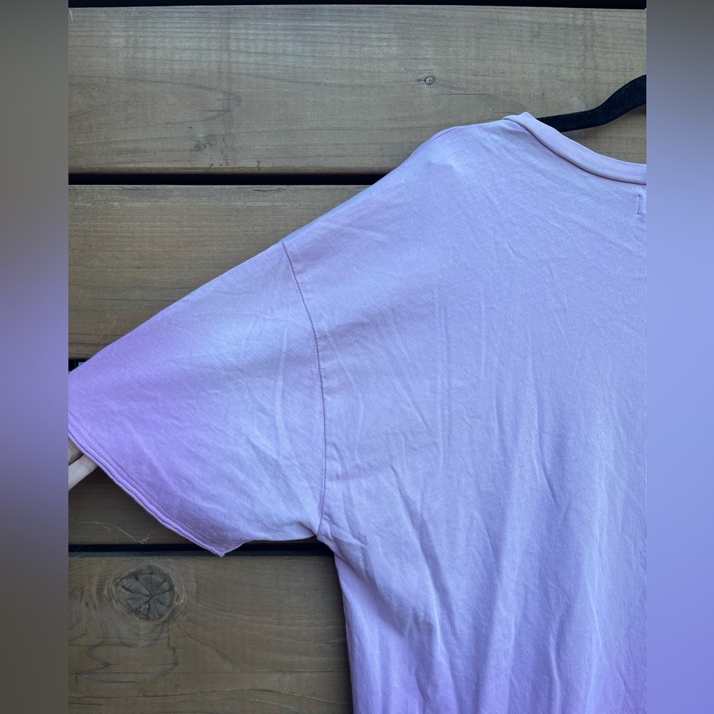 NWOT Lauren Moshi ‘Misty Wild Wolf’ T-shirt dress, Ombré pink, size Large - Picture 8 of 13